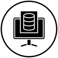 Study Database Icon Style vector