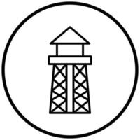 Water Tower Icon Style vector