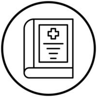 Medical Book Icon Style vector