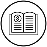 Accounting Book Icon Style vector