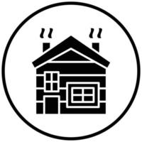 Cabin Icon Style vector