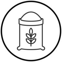 Flour Icon Style vector