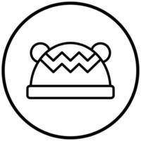 Winter Hat Icon Style vector