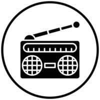 estilo de icono de radio vector