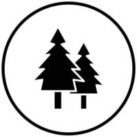 Pine Tree Icon Style vector