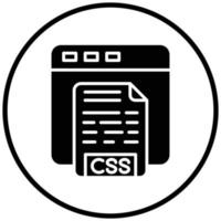 CSS Code Icon Style vector