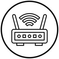 Wireless Router Icon Style vector