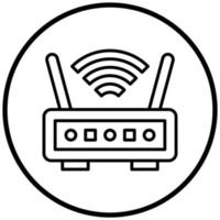 Wireless Router Icon Style vector