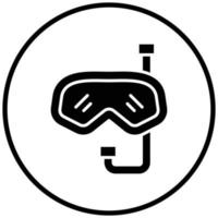 Diving Mask Icon Style vector