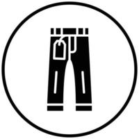 estilo de icono de venta de pantalón vector