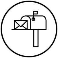 Mailbox Icon Style vector