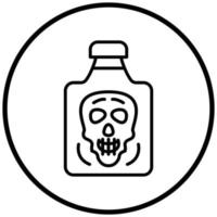 Poison Chemical Icon Style vector