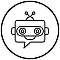 Chatbot Icon Style vector