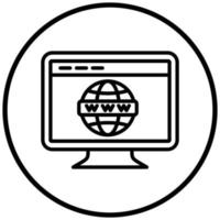 Webpage Icon Style vector