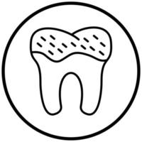 Tooth Problem Icon Style vector