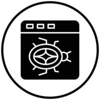 Website Bug Icon Style vector
