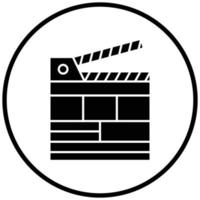 Clapper Board Icon Style vector