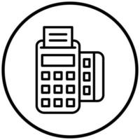 Pos Terminal Icon Style vector