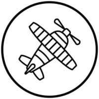 Biplane Icon Style vector