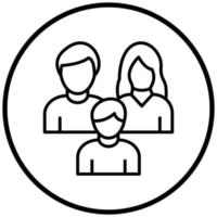 Family Icon Style vector