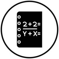 Mathematics Icon Style vector