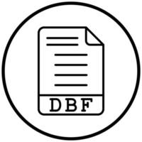 DBF Icon Style vector