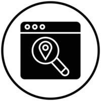 Search Location Icon Style vector