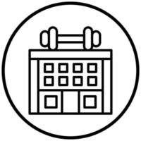 Gym Icon Style vector