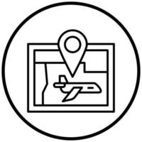 Itinerary Icon Style vector