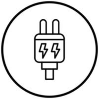 Power Plug Icon Style vector