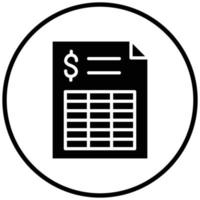 Spreadsheet Icon Style vector