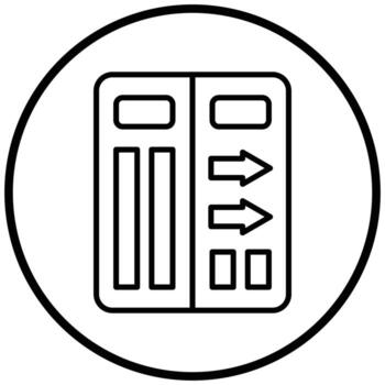 Emergency Exit Icon Style vector