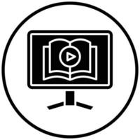 Video Tutorial Icon Style vector