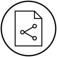 Content Sharing Icon Style vector