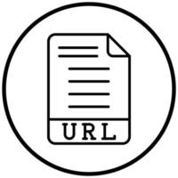 estilo de icono de URL vector