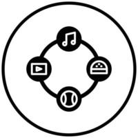 Interests Icon Style vector