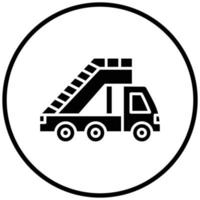 Ladder Truck Icon Style vector
