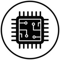 Processor Icon Style vector