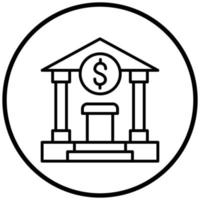 Bank Icon Style vector