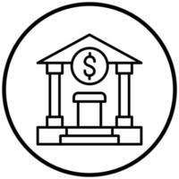 Bank Icon Style vector