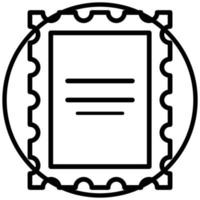 Post Stamp Icon Style vector