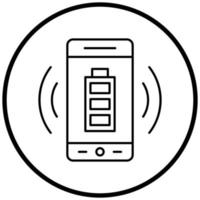 Wireless Charging Icon Style vector