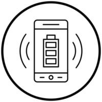 Wireless Charging Icon Style vector