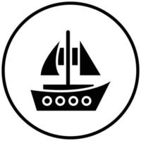 Sailboat Icon Style vector