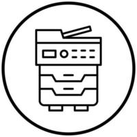 Copy Machine Icon Style vector