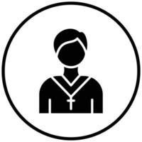 estilo de icono de pastor vector