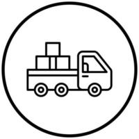 Pickup Truck Icon Style vector