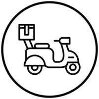 Delivery Scooter Icon Style vector