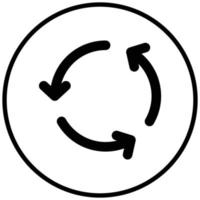 Refresh Icon Style vector