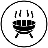 BBQ Grill Icon Style vector